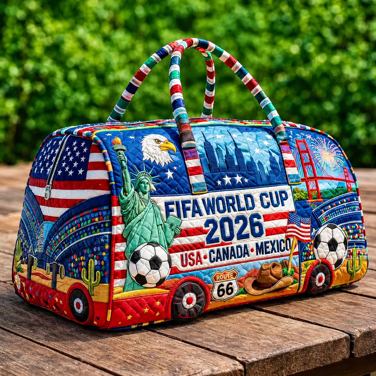 🔥LAST DAY 49% OFF 🗽🇺🇸 American 250th Anniversary Quilted Travel Duffle Bag