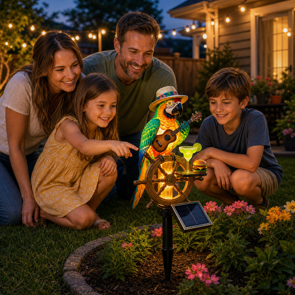 🔥Last Day 49% OFF Sola🔥-🌴Powered Parrot Garden Light- "Welcome to Paradise"
