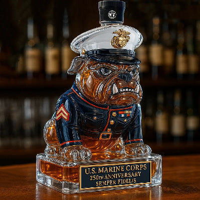 ๐ฅ Limited-Time Offer | 250th Anniversary Military-Inspired Bulldog Whiskey Decanter Set