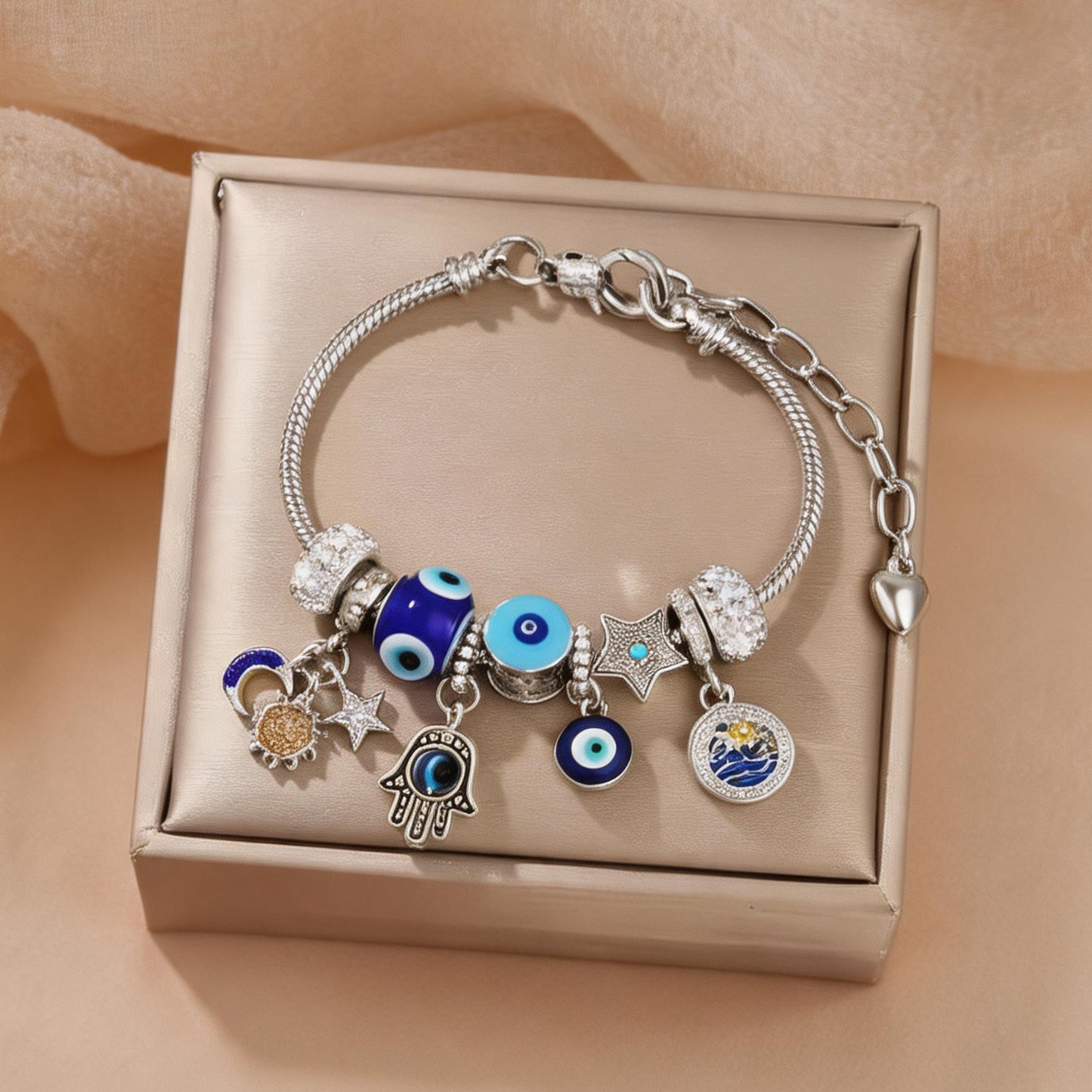 ✨Today's Special Offer 49% OFF🎉 - ✨Women's Starry Sky Bracelet | Moon, Hamsa Hand, Evil Eye, and Tree of Life