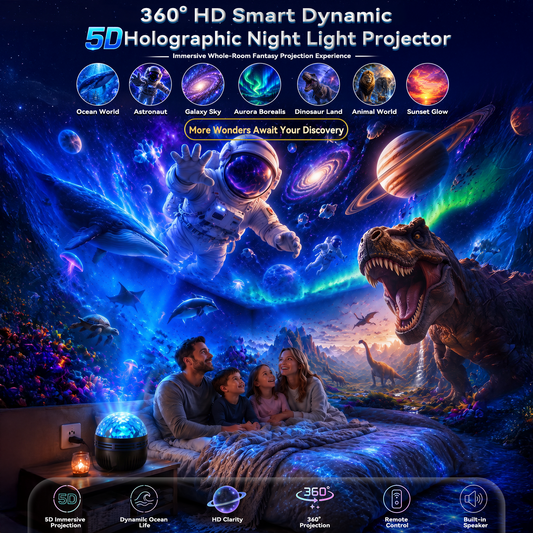 A Last Day 50% OFF🎁 - 360° Smart Holographic Starry Sky Projector (🔥Multi-mode UHD Smart Dynamic 5D)