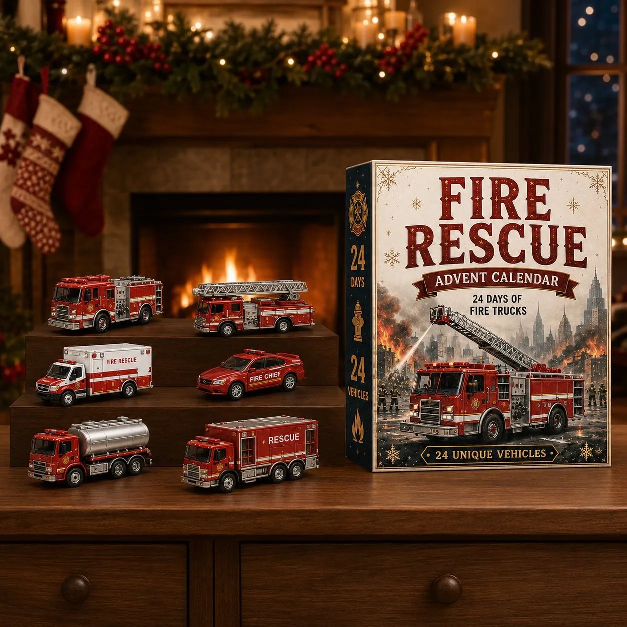 🚜Build the Fleet Collection 24-Day Vehicle Advent Calendar Series