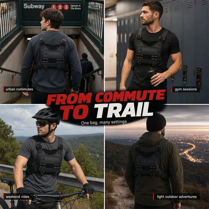 🏃 Zero-Bounce Running Chest Pack – Carry Your Essentials, Keep Your Hands Free