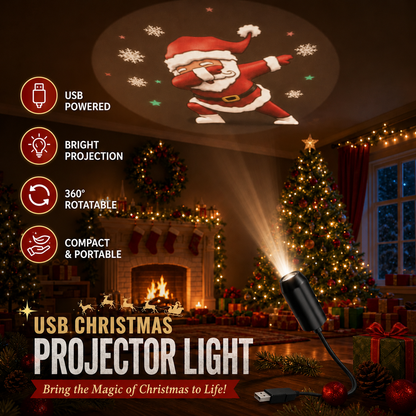 🔥 Last Day 50% OFF – HD Christmas Scene Projector