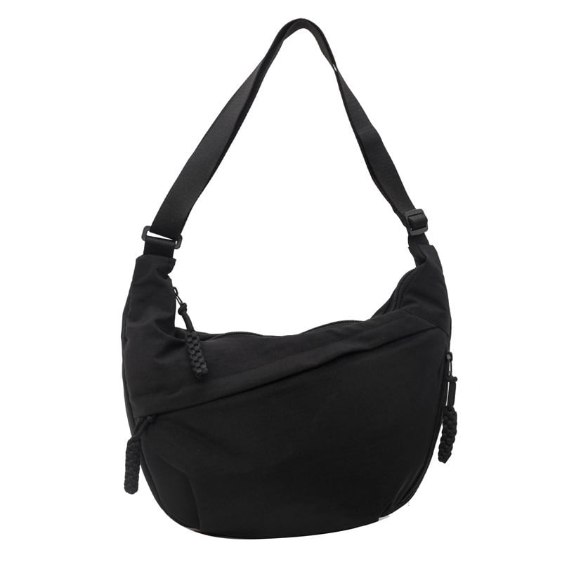 ⏰Designer Direct Sales👜Women's Fashion Plain Color Nylon Crossbody Hobo Bag