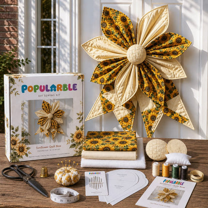 🔥Last Day 50% OFF- Large Patchwork Bow Sewing Kit (Beginner-Friendly)