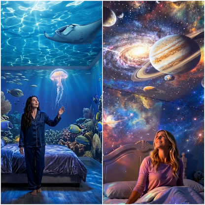 🌌 Immersive 5D Galaxy Ocean Projector – Explore Beyond Your Walls