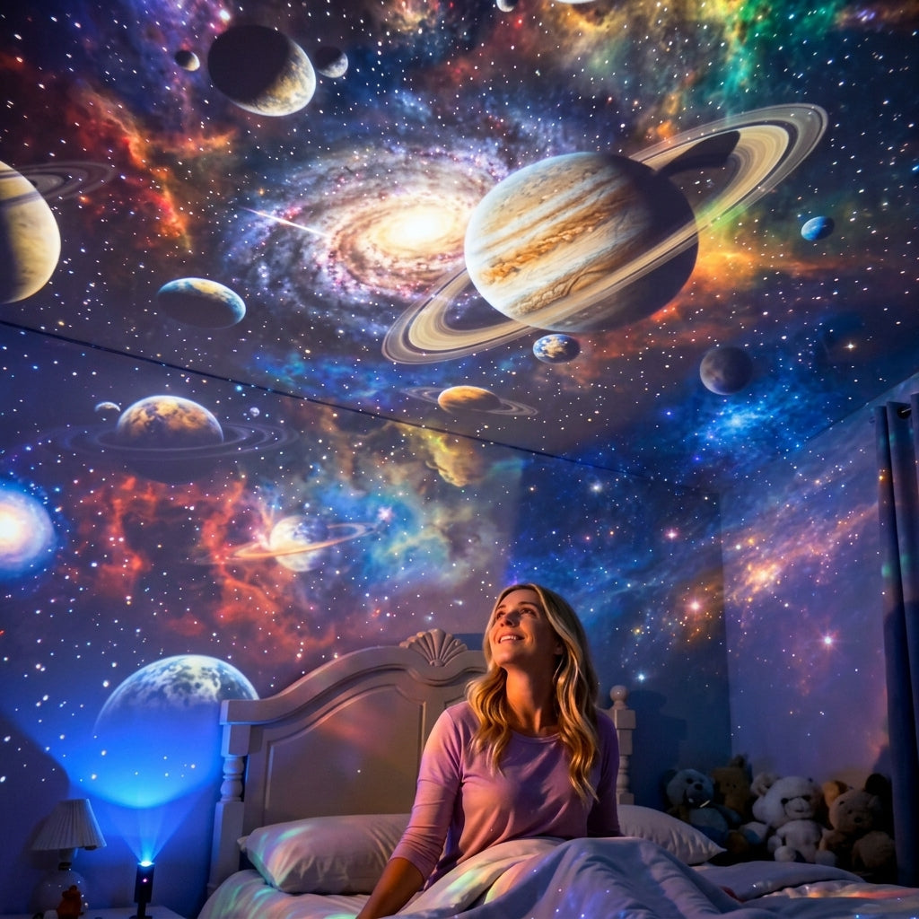 🌌 Immersive 5D Galaxy Ocean Projector – Explore Beyond Your Walls