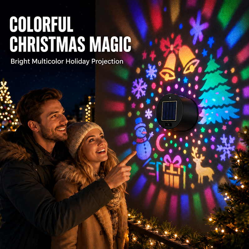 🔥Last Day 50% OFF - Solar Powered IP65 Weatherproof Festive Patterns for Christmas