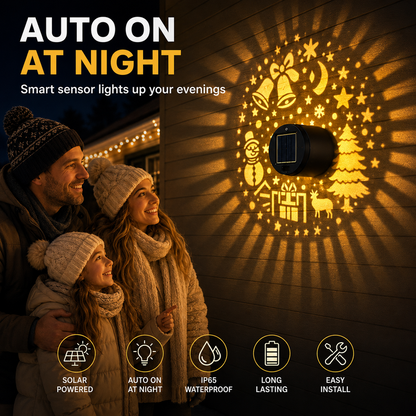 🔥Last Day 50% OFF - Solar Powered IP65 Weatherproof Festive Patterns for Christmas
