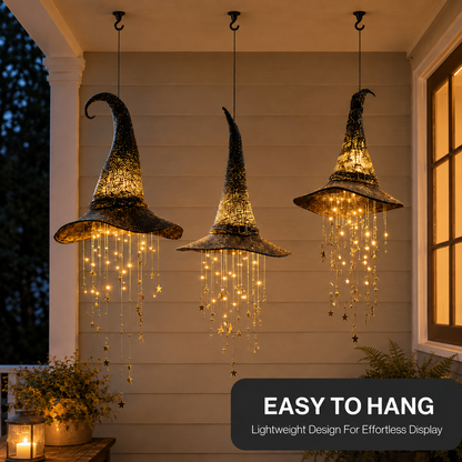 🔥Halloween Early Bird Sale 55% OFF🧙 Lighted Witch Hat Hanging Chime