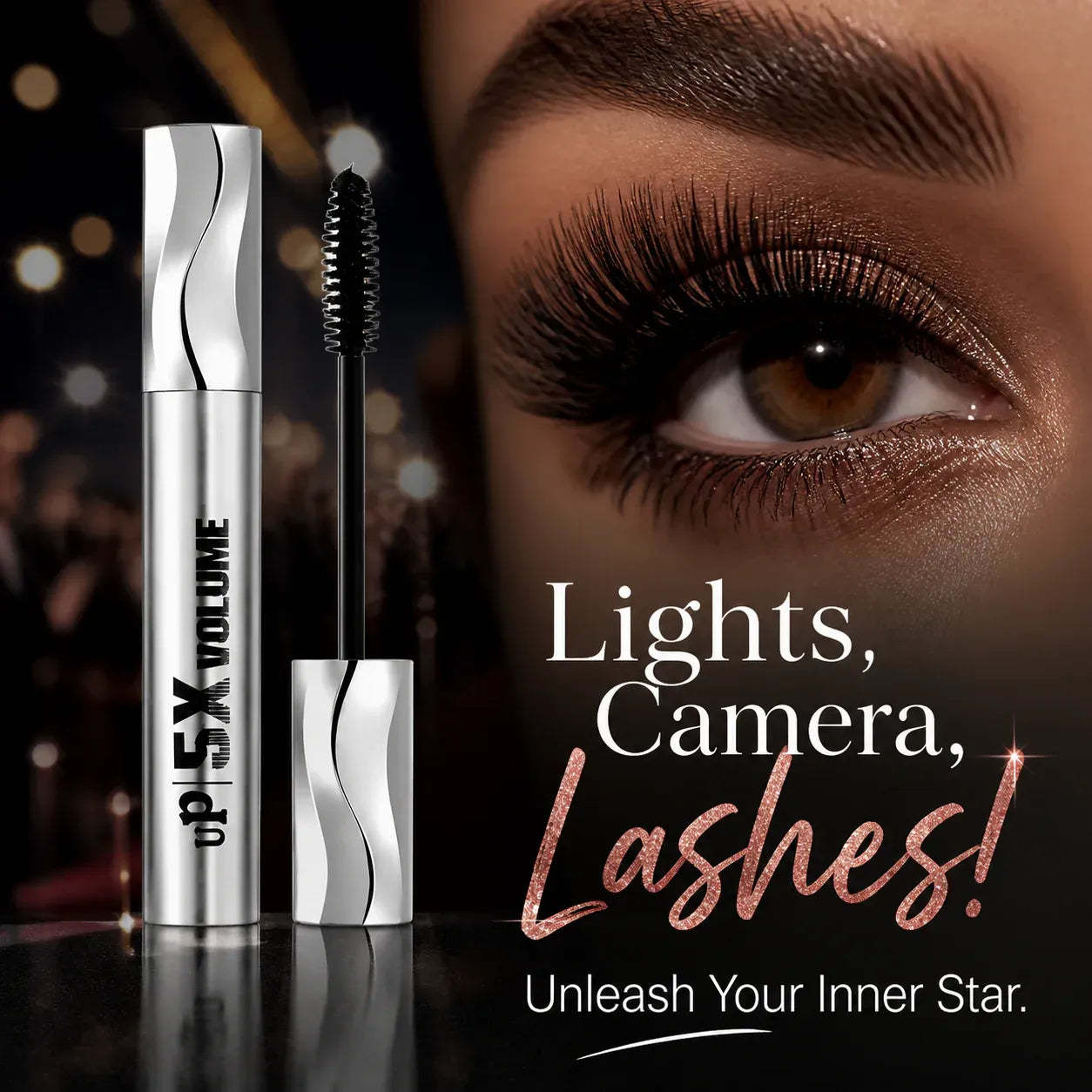 Long-lasting Waterproof Volume and Lengthening Mascara