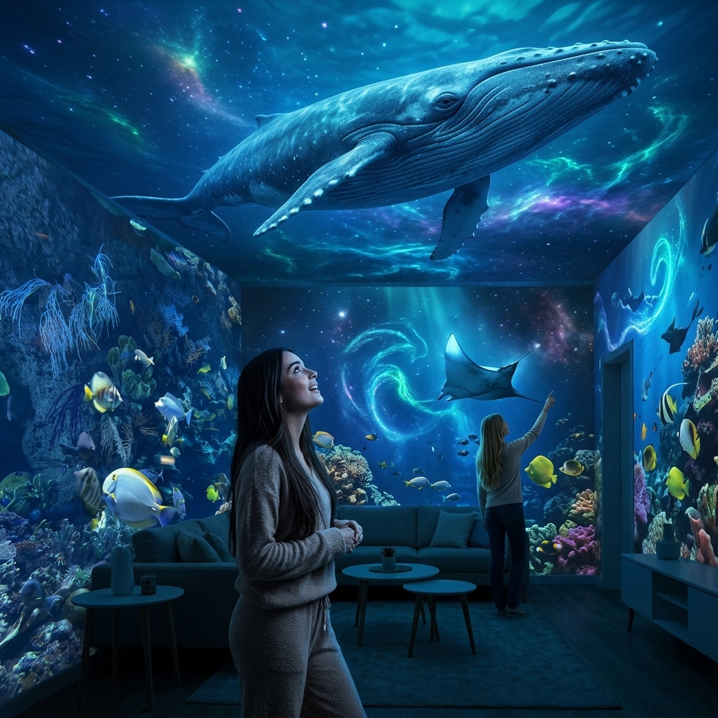 🌌 Immersive 5D Galaxy Ocean Projector – Explore Beyond Your Walls