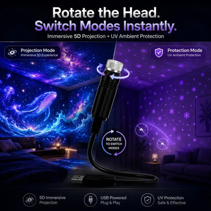 🌌 Immersive 5D Galaxy Ocean Projector – Explore Beyond Your Walls
