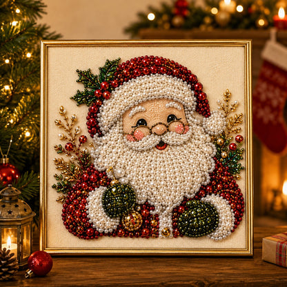 🧘Relaxing & Beginner-Friendly - 🎨💎DIY Christmas Bead Art Diamond Painting Set