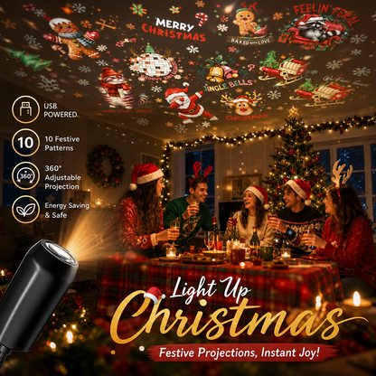 🔥 Last Day 50% OFF – HD Christmas Scene Projector