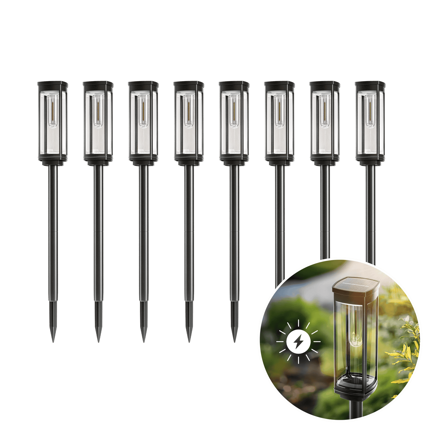 🎉Today's promotion: 60% Off ❤️Solar Pathway Lights with Automatic Dusk-to-Dawn Sensor and Waterproof Design
