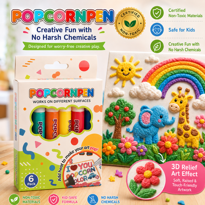 🔥🔥Last Day 50% OFF 🖍️🎁🔮Magic Pen – Draw 3D with one stroke!🎄 DIY Bubble Popcorn Drawing Pens🔥🪄