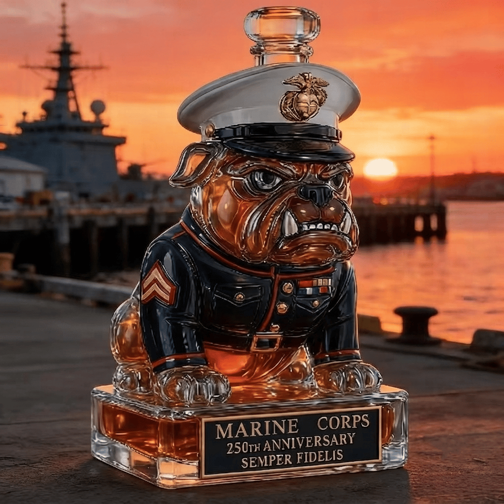 🔥 Limited-Time Offer | 250th Anniversary Military-Inspired Bulldog Whiskey Decanter Set