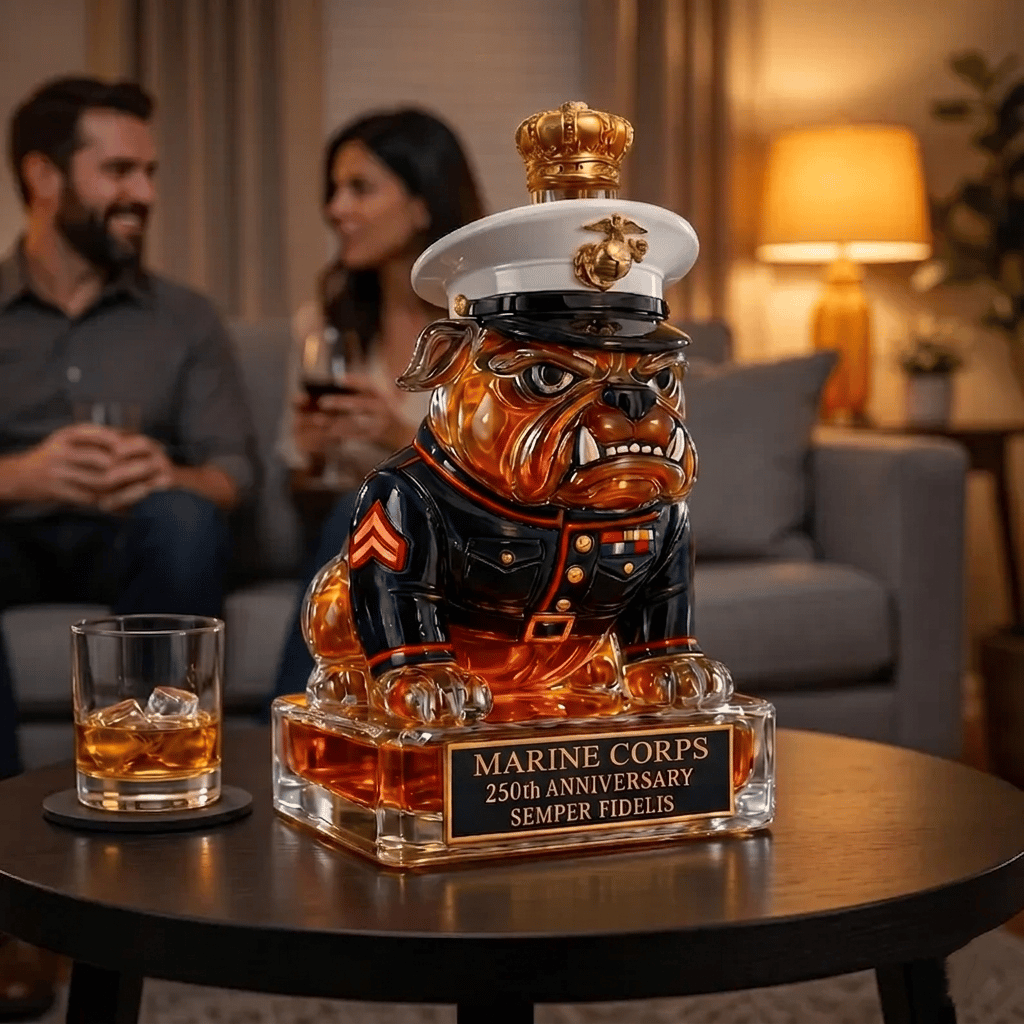 🔥 Limited-Time Offer | 250th Anniversary Military-Inspired Bulldog Whiskey Decanter Set