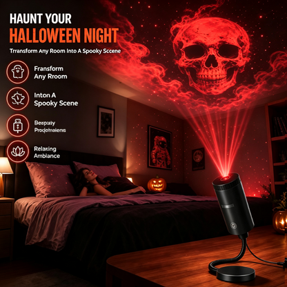 👻🔥 HD Star Projector Halloween 6-Disc Set | Create a Spooky Light Show Indoors & Outdoors