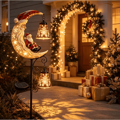 🎅🎁Christmas Early Discount 49% Off - 🔥Santa’s Moonlight Lantern Solar Garden Stake⛄