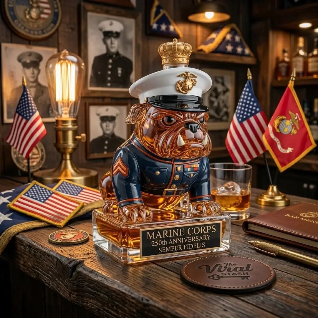 🔥 Limited-Time Offer | 250th Anniversary Military-Inspired Bulldog Whiskey Decanter Set
