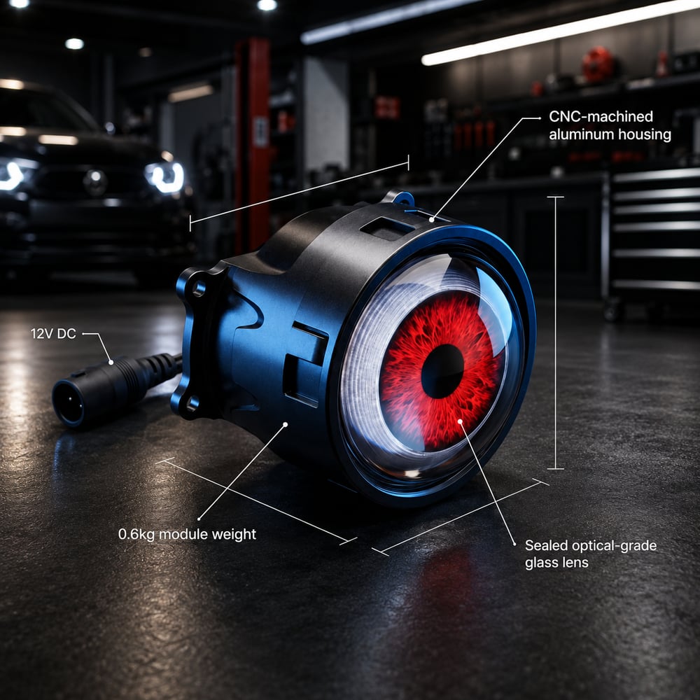 🔥RGB Animated Eye LED Headlight Kit – 33+ Colors & Effects