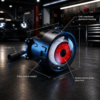 🔥RGB Animated Eye LED Headlight Kit – 33+ Colors & Effects