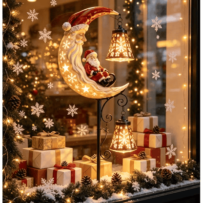 🎅🎁Christmas Early Discount 49% Off - 🔥Santa’s Moonlight Lantern Solar Garden Stake⛄