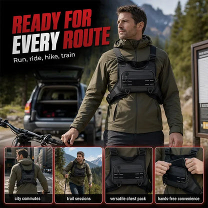 🏃 Zero-Bounce Running Chest Pack – Carry Your Essentials, Keep Your Hands Free