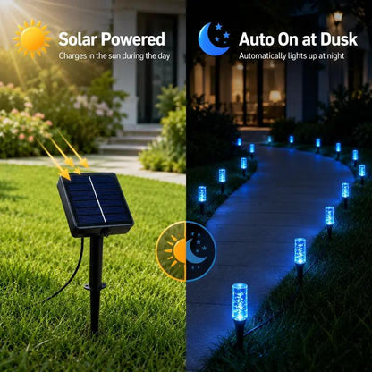 🔥Last Day 30% OFF 😍Solar Pathway Lights Outdoor Crystal Bubble