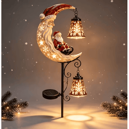 🎅🎁Christmas Early Discount 49% Off - 🔥Santa’s Moonlight Lantern Solar Garden Stake⛄