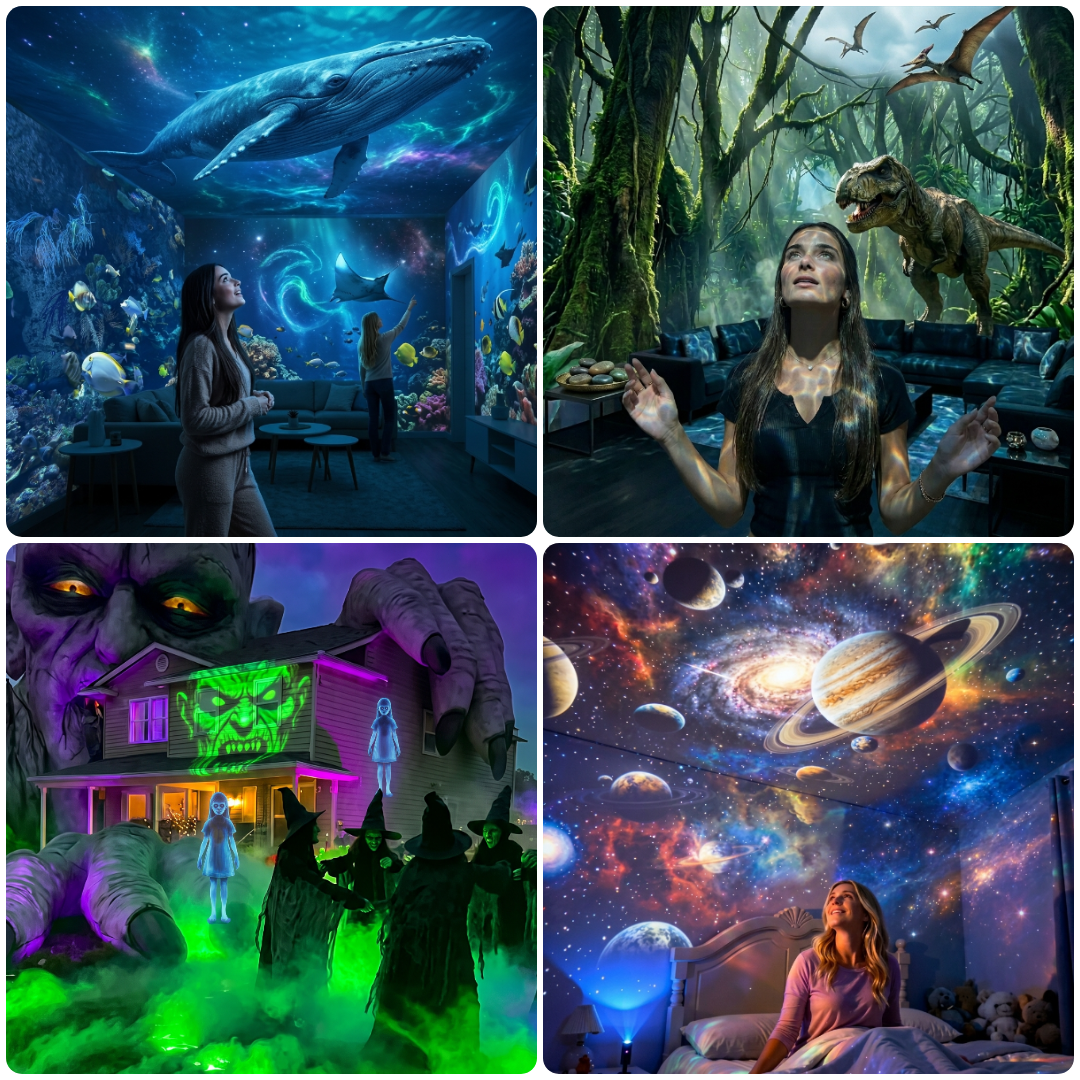 🌌 Immersive 5D Galaxy Ocean Projector – Explore Beyond Your Walls