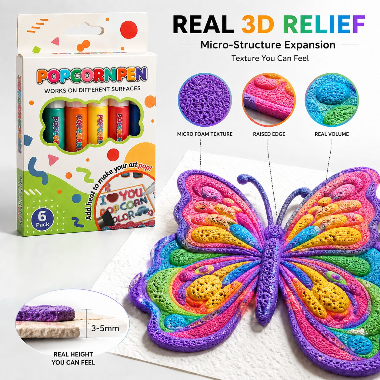 🔥🔥Last Day 50% OFF 🖍️🎁🔮Magic Pen – Draw 3D with one stroke!🎄 DIY Bubble Popcorn Drawing Pens🔥🪄