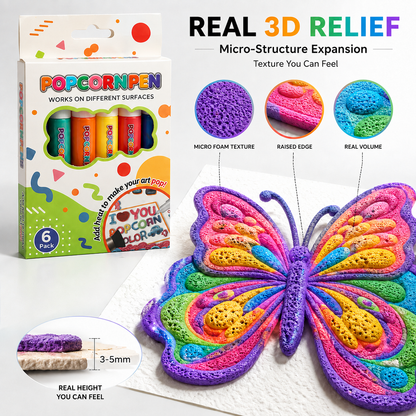 🔥🔥Last Day 50% OFF 🖍️🎁🔮Magic Pen – Draw 3D with one stroke!🎄 DIY Bubble Popcorn Drawing Pens🔥🪄