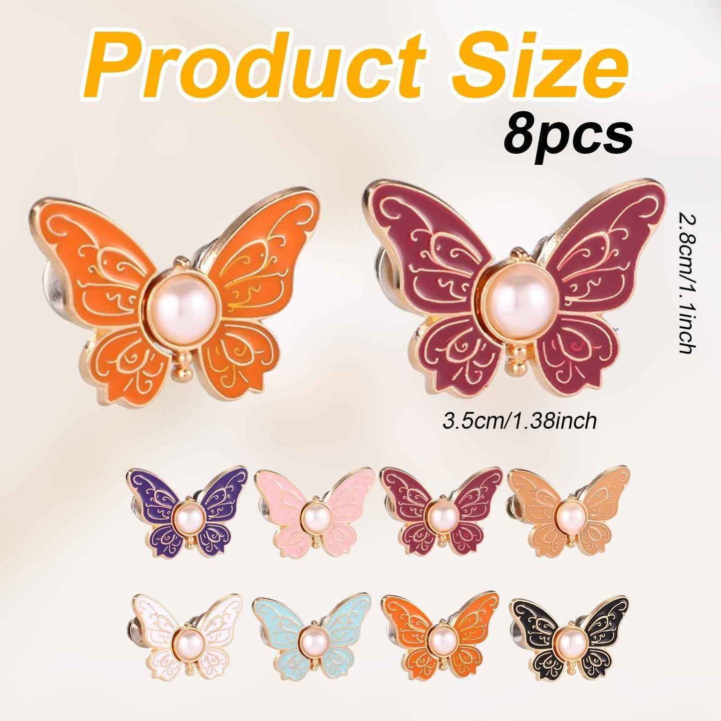Last Day 50% OFF🔥8PCS Set Butterfly Waist Tighteners 🦋 Perfect Fit in Seconds — No Sewing Needed