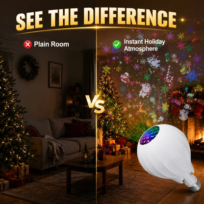 🎄HOT SALE 49% OFF🎅💡Rotating Christmas Projector Bulb