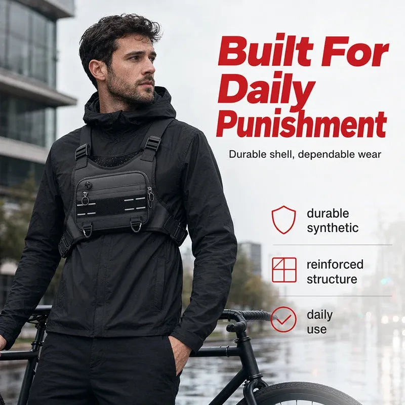 🏃 Zero-Bounce Running Chest Pack – Carry Your Essentials, Keep Your Hands Free