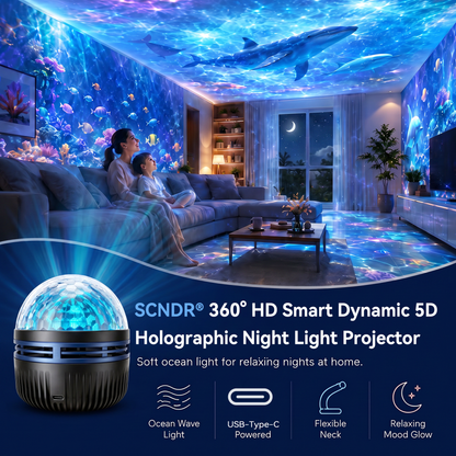 🔥Last Day 50% OFF🎁 - 360° Smart Holographic Starry Sky Projector (HD Smart Dynamic 5D)