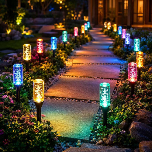 🔥Last Day 30% OFF 😍Solar Pathway Lights Outdoor Crystal Bubble