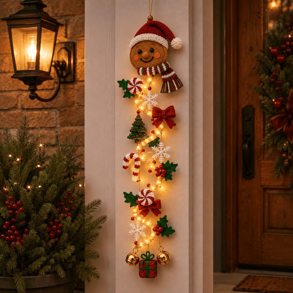 🎅Glowing Christmas Door Hanger