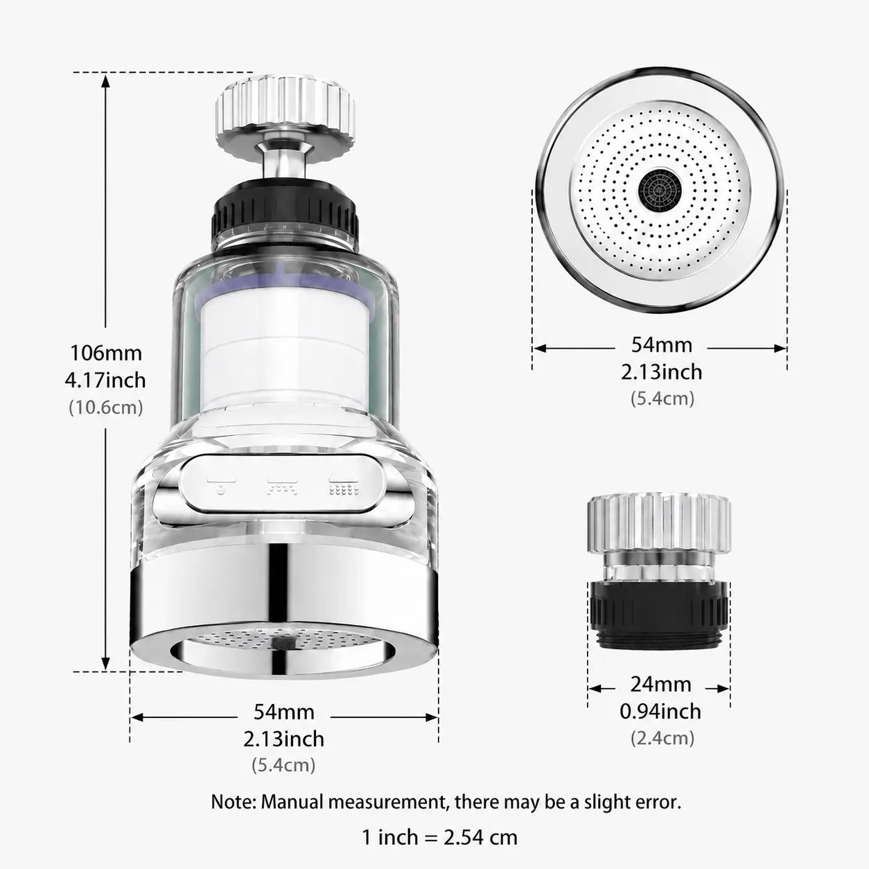 ✨Today's Special Offer 49% OFF🎉 - 360° Rotating Faucet Aerator Filter, 6-Layer Filter with 3 Water Modes