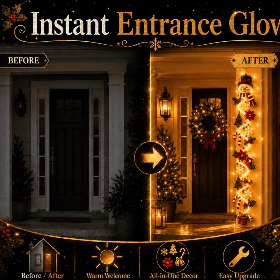 🎅Glowing Christmas Door Hanger