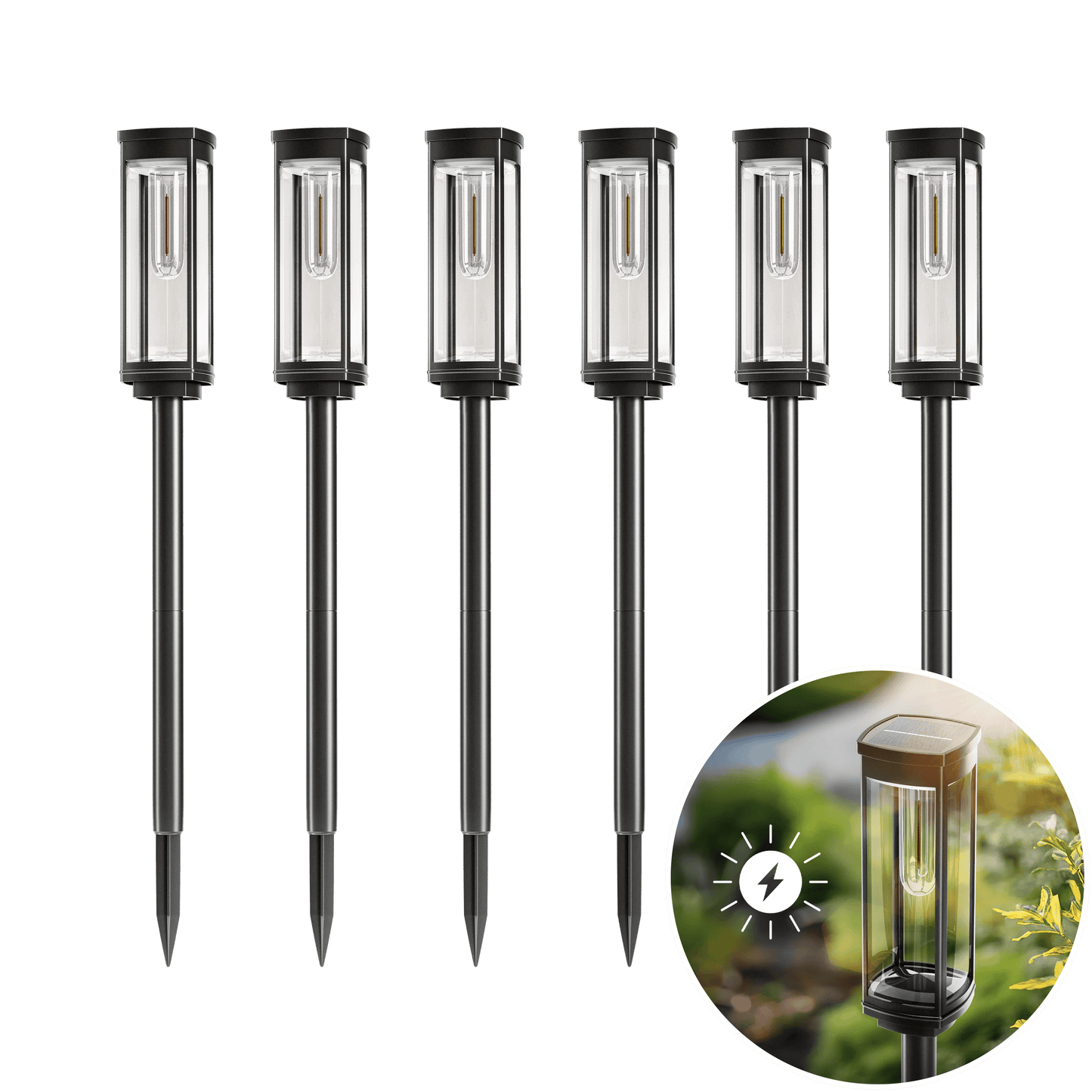 🎉Today's promotion: 60% Off ❤️Solar Pathway Lights with Automatic Dusk-to-Dawn Sensor and Waterproof Design