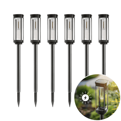 🎉Today's promotion: 60% Off ❤️Solar Pathway Lights with Automatic Dusk-to-Dawn Sensor and Waterproof Design