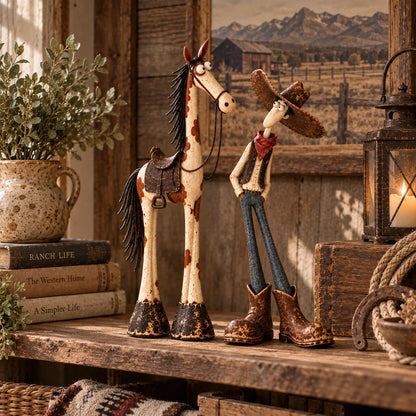 🤠🐴 Meet the Wild West’s Most Adorably Odd Duo! ✨
