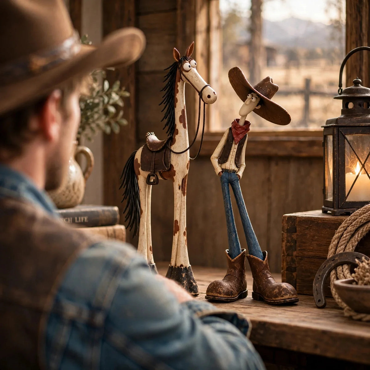🤠🐴 Meet the Wild West’s Most Adorably Odd Duo! ✨
