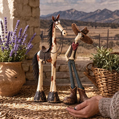 🤠🐴 Meet the Wild West’s Most Adorably Odd Duo! ✨