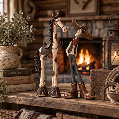 🤠🐴 Meet the Wild West’s Most Adorably Odd Duo! ✨